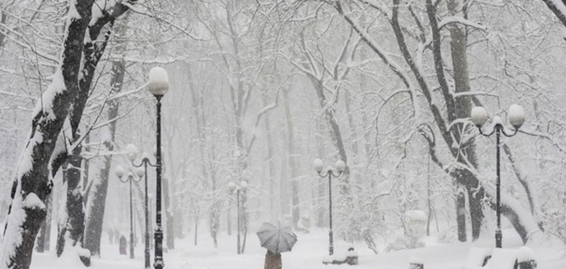 снегопад в Киеве