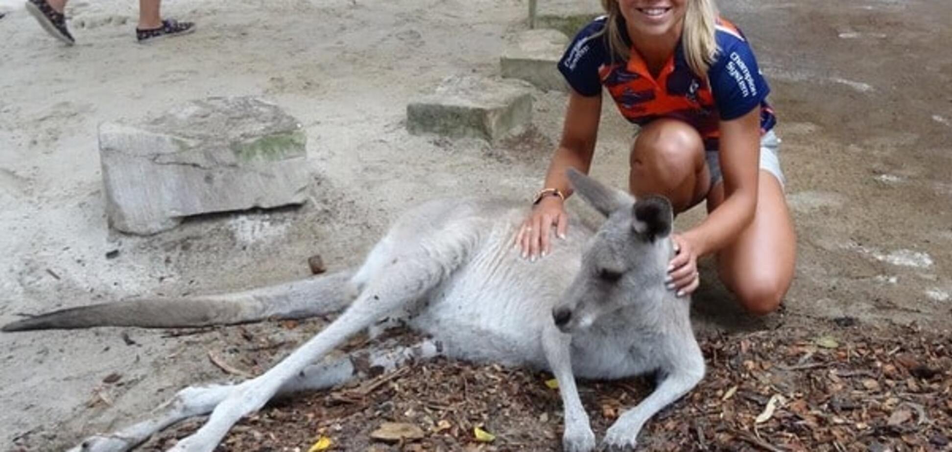 Знаменита українська чемпіонка показала, як розважається з кенгуру: яскраві знімки