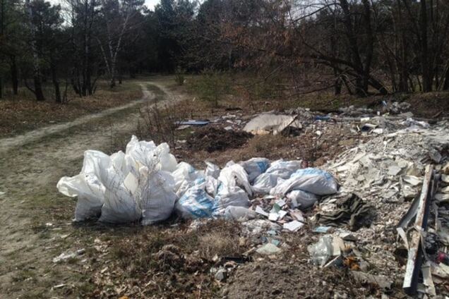 'Герой' соцсети: в Киеве водителя джипа поймали за вывозом мусора в лес