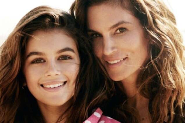 Синди Кроуфорд с дочерью Кайей