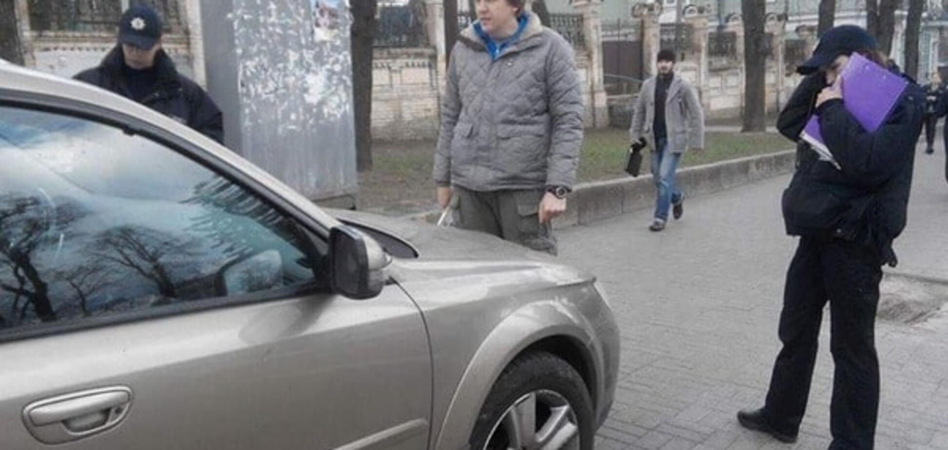 Наезд на активиста в Киеве