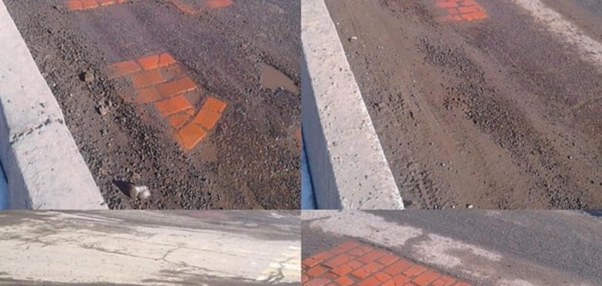 'Счастье, что вообще залатали': в сети показали, как ремонтируют дороги в России