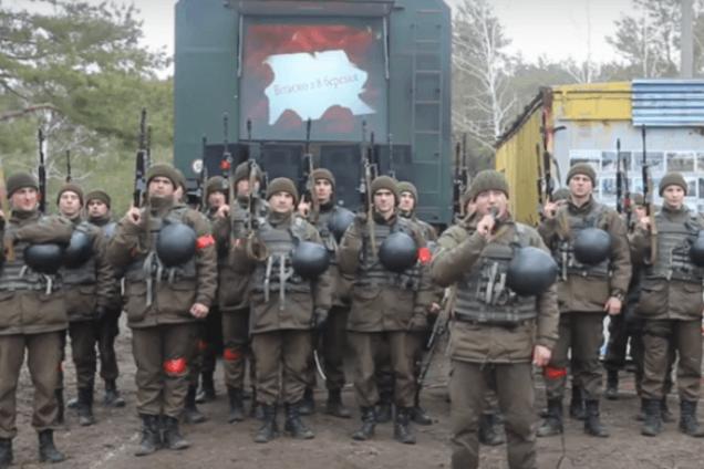 Курсанты Нацгвардии поздравили украинок с 8 Марта трогательным роликом. Видеофакт