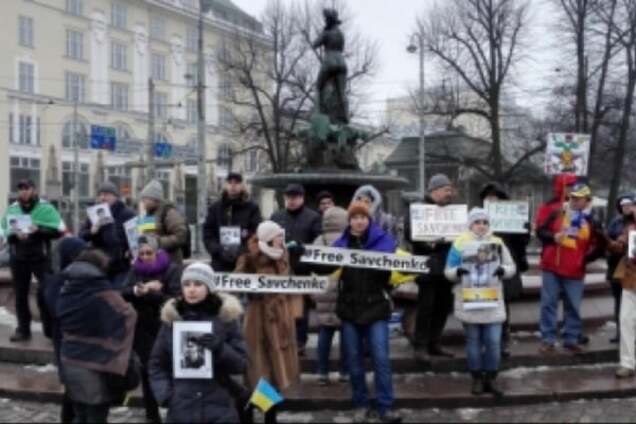 Спасти Надежду: в Финляндии прошел митинг в поддержку Савченко