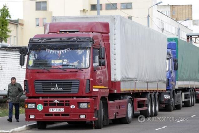 Российские фуры прорвали блокаду в Волынской области