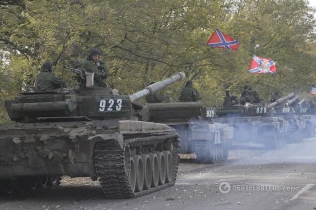 Террористы обстреляли бойцов АТО из запрещенного оружия и танков