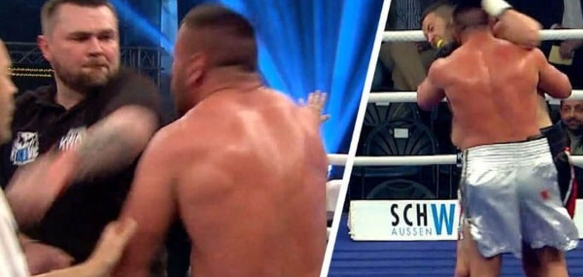 Боксер вкусив суперника за вухо, за що отримав удар в щелепу від промоутера: яскраве відео