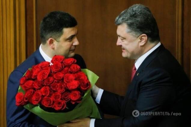 Владимир Гройсман и Петр Порошенко