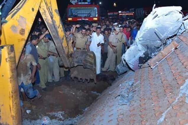 Масштабный пожар в индийском храме