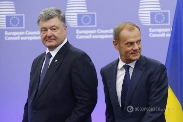 Петр Порошенко и Дональд Туск