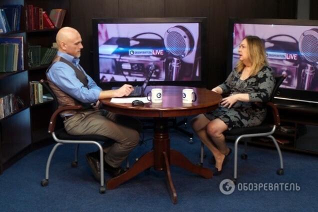Ольга Курносова в студии Обозревателя