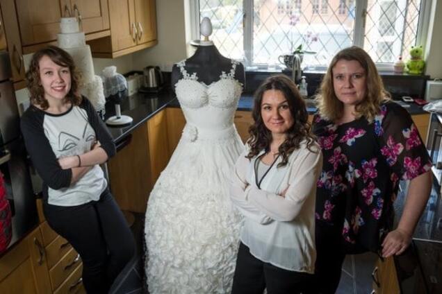 Съедобное свадебное платье