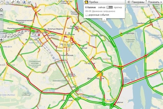 У Києві дороги паралізували 6-бальні затори - 12 квітня 2016