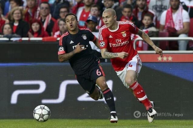 'Бенфика' остановила 'Баварию', но не прошла дальше