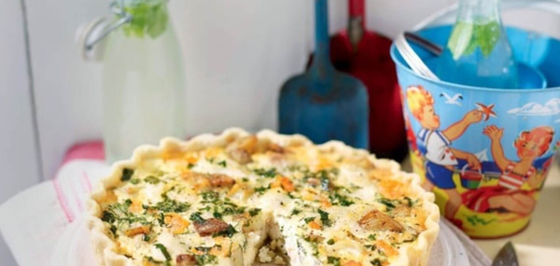 Пирог с рыбой и картофелем