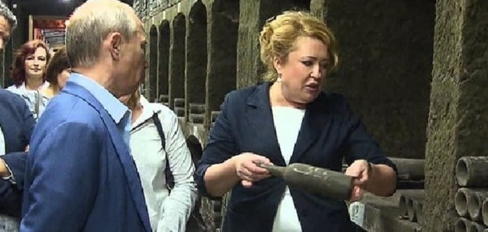 Владимир Путин и Янина Петренко