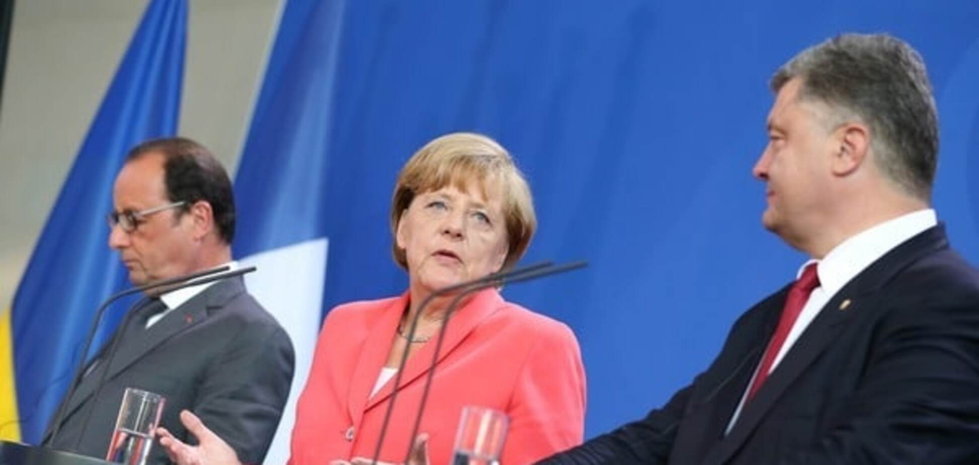 Поліцейська місія, санкції і Савченко: Порошенко провів переговори з Олландом і Меркель