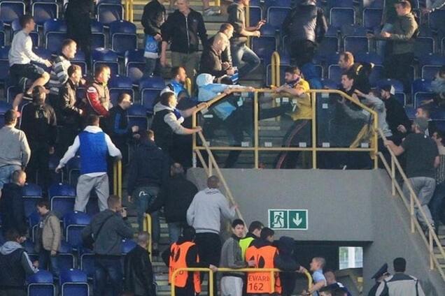 Драка фанатов в Днепропетровске