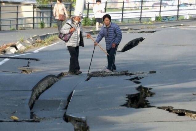 Японию поразило новое мощное землетрясение