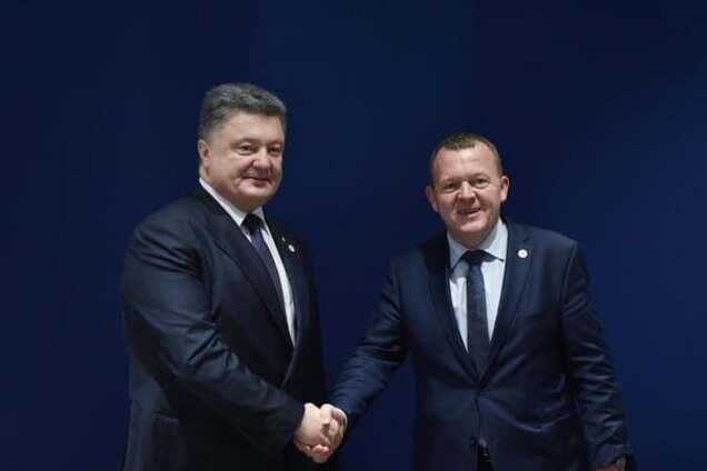 Петр Порошенко и Ларс Льокке Расмуссен