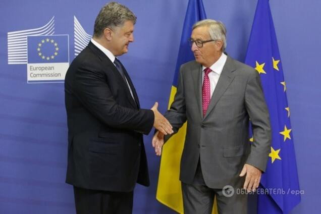 Петр Порошенко и Жан-Клод Юнкер