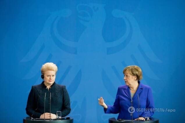 Ангела Меркель и Даля Грибаускайте