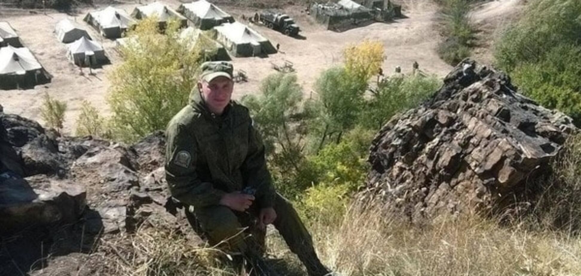 Лагерь российских войск на Донбассе