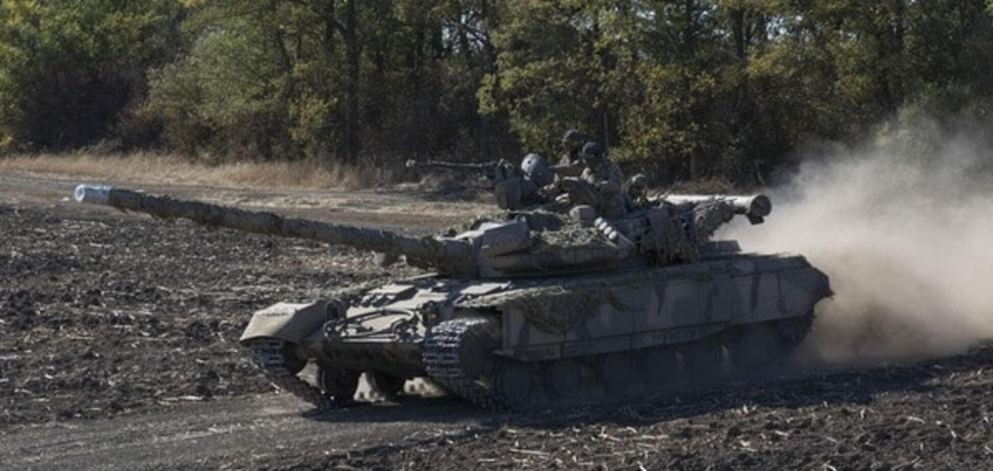 Украинский танк на Донбассе
