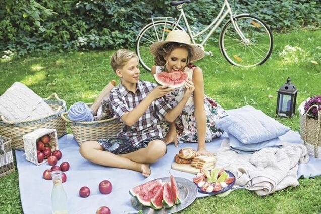 Катя Осадчая с сыном