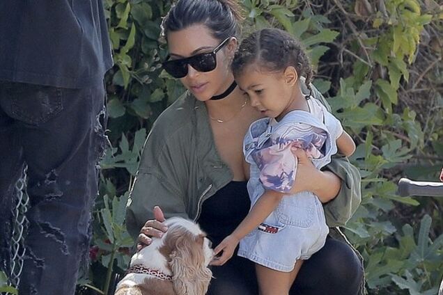 Ким Кардашьян с дочерью Норт
