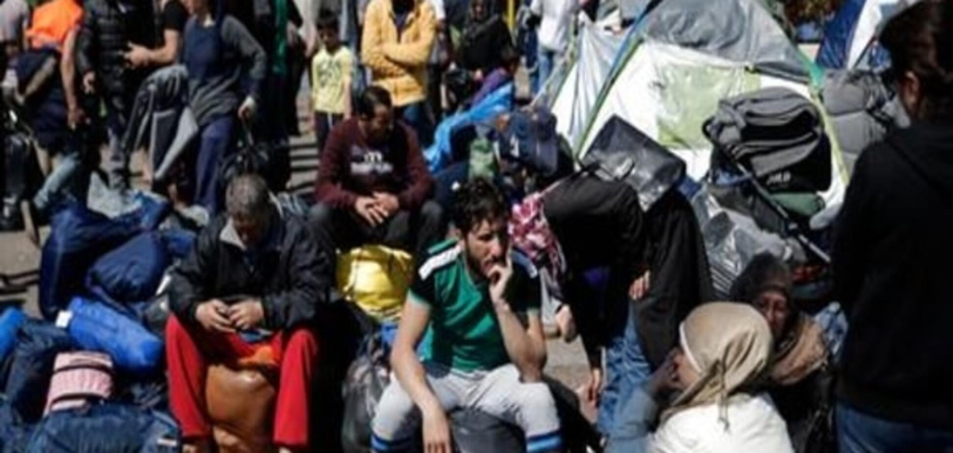 Протесты беженцев в Пирее