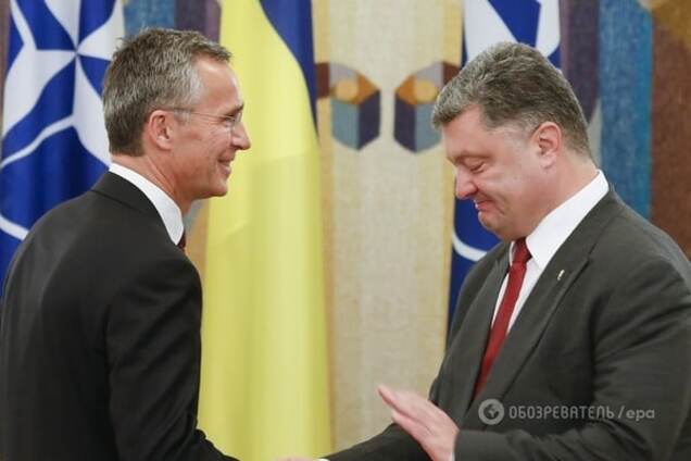 Петр Порошенко и Йенс Стольнберг