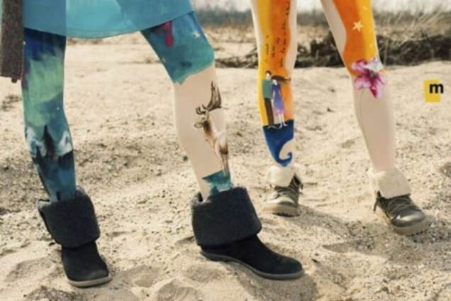 Яркие колготки