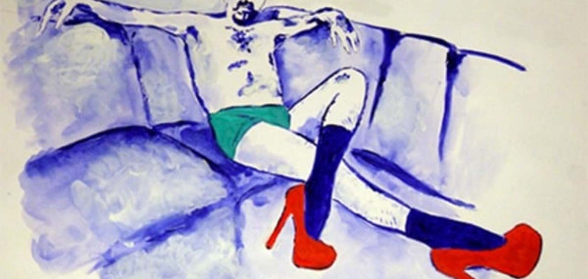 Художница грудью нарисовала Сергея Шнурова