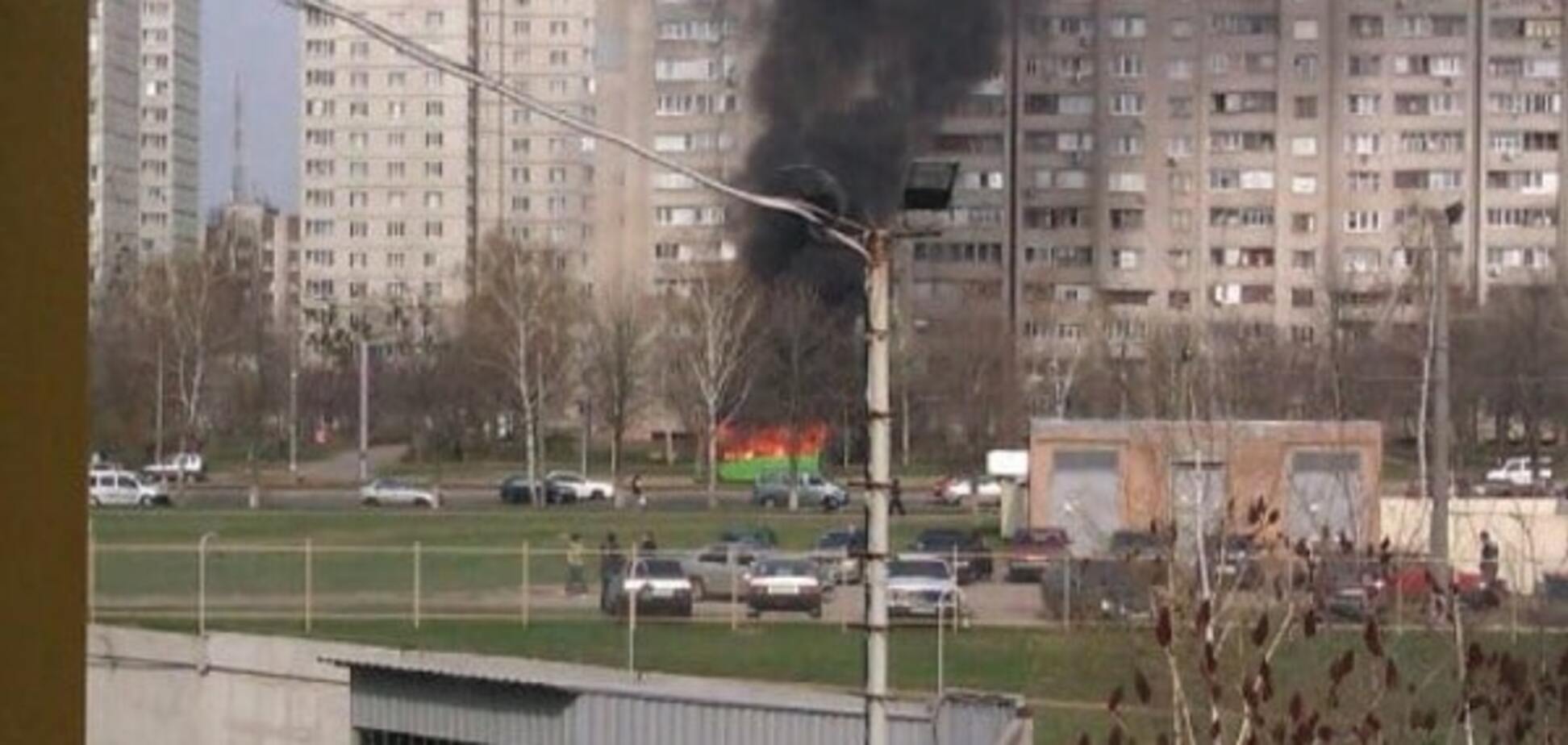 Пожар в маршрутке