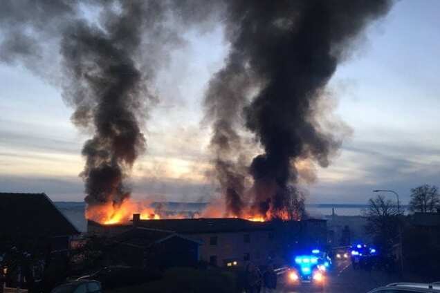 Пожар в Хускварне (Швеция)