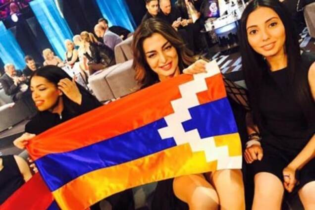 Флаг Нагорного Карабаха на Евровидении-2016