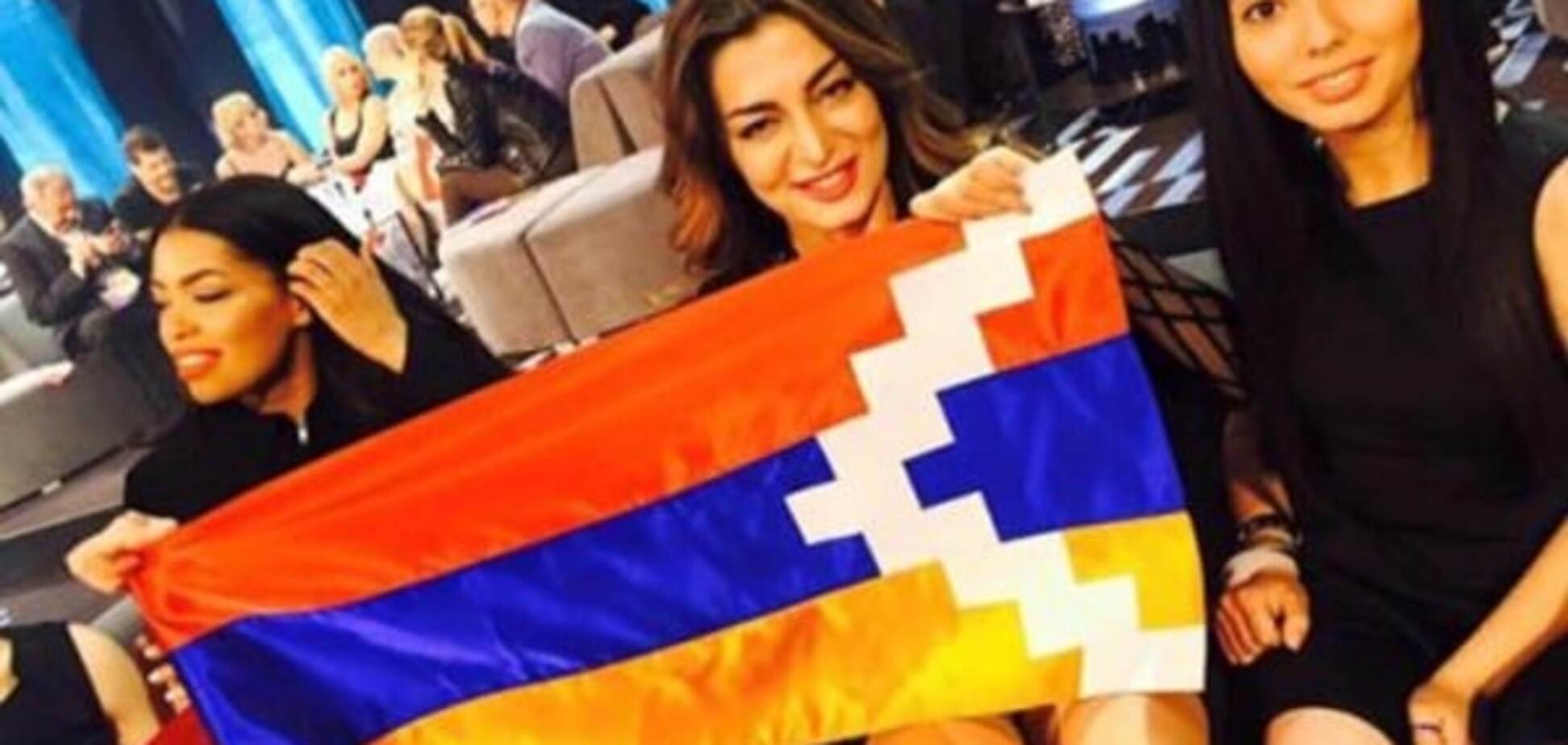 Флаг Нагорного Карабаха на Евровидении-2016