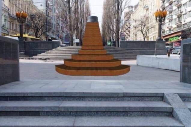 На місці пам'ятника Леніну в Києві встановлять символічні сходи