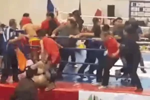 драка на турнире по ушу во Львове