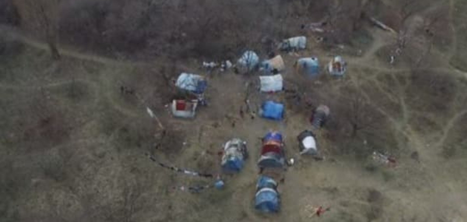 Цыганский табор на Лысой горе в Киеве