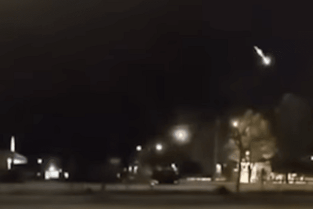 В США упал метеорит: опубликовано видео