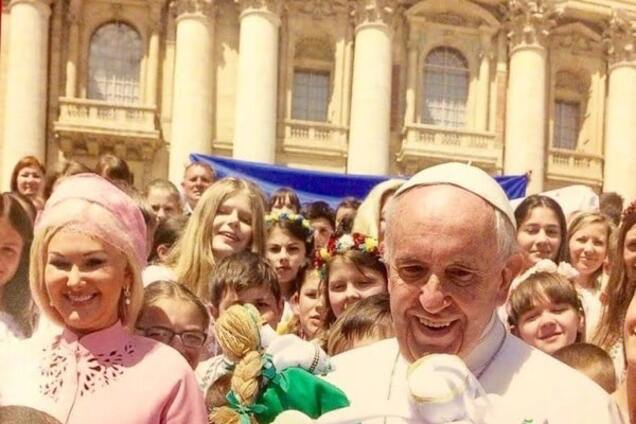 Екатерина Бужинская и Папа Римский