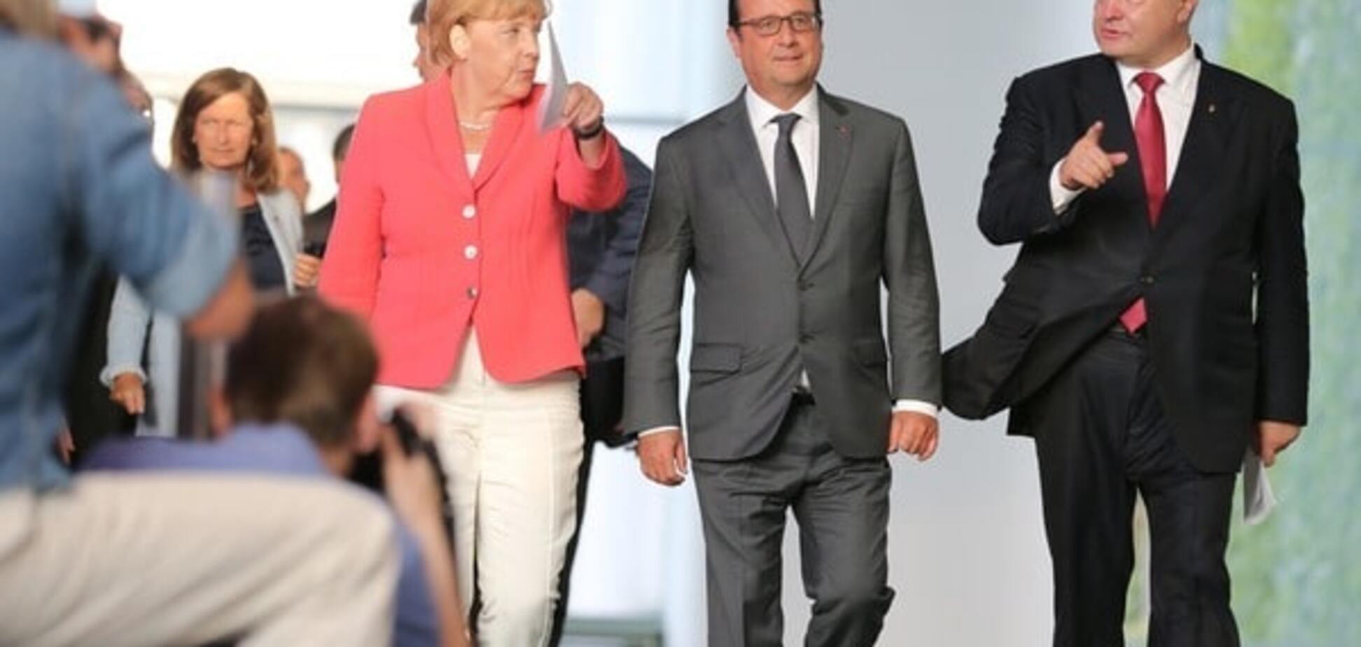 Меркель, Олланд и Порошенко