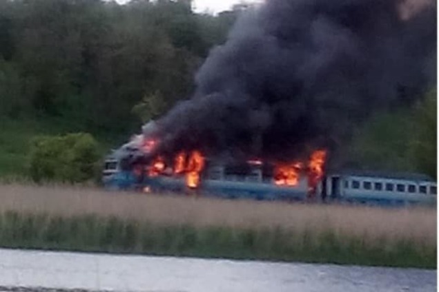Пожар в поезде