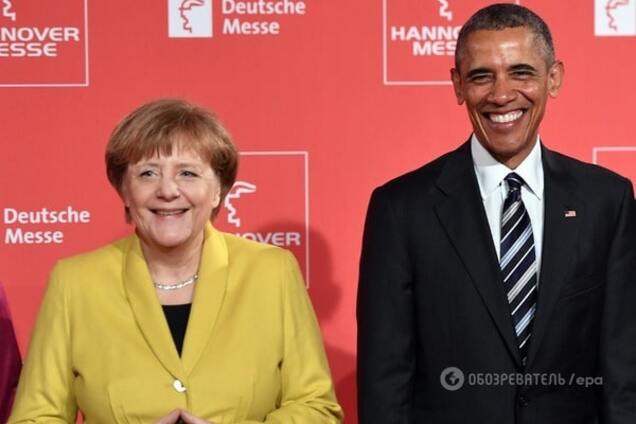 Меркель и Обама