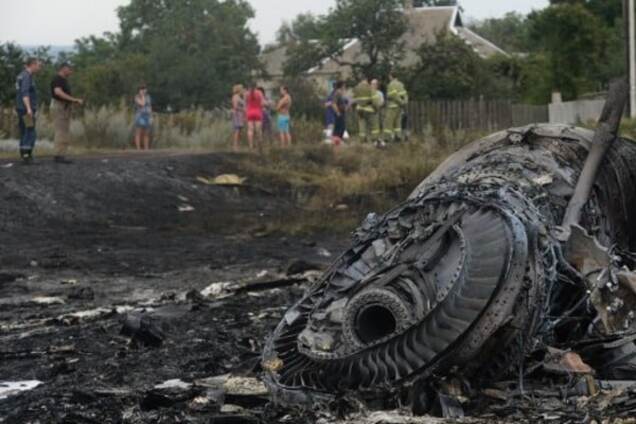 Обломки Боинга на Донбассе