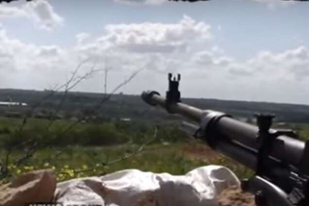 Позиции террористов под Донецком