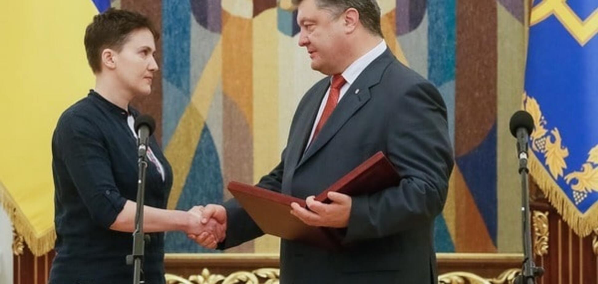Савченко и Порошенко