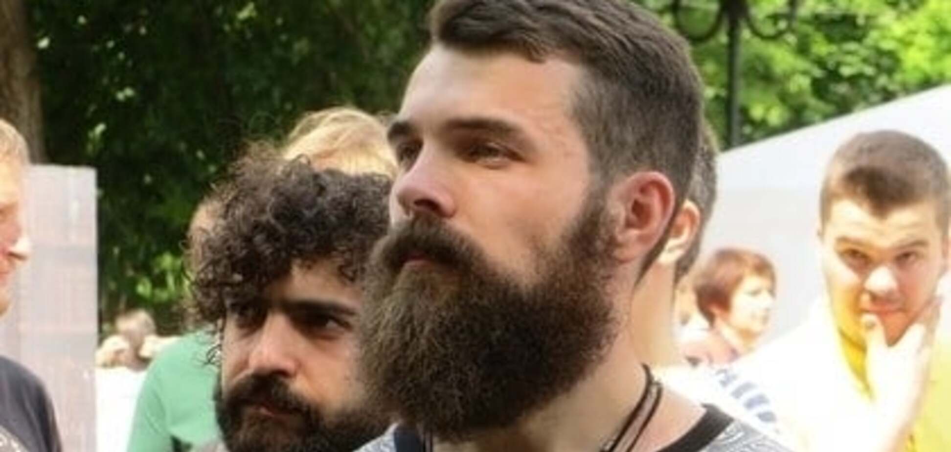 Парад бородачей в саду Шевченко